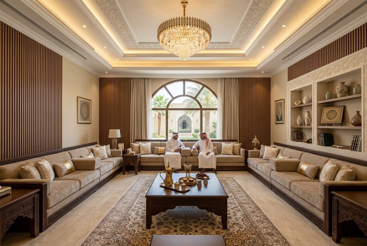 مجلس رجال مودرن متكامل التفاصيل